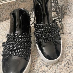 Kendall + Kylie Duke High Top Platform Sneakers, Patent Leather